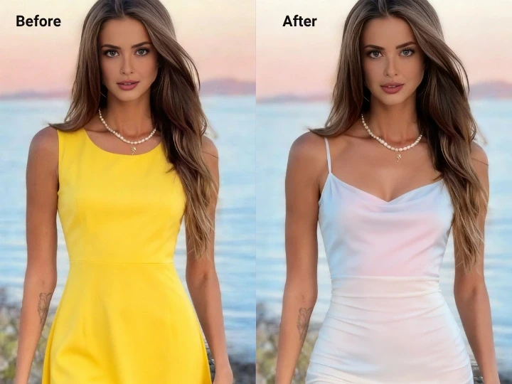 Tạo các chỉnh sửa ảnh thực tế với AI Dress Remover