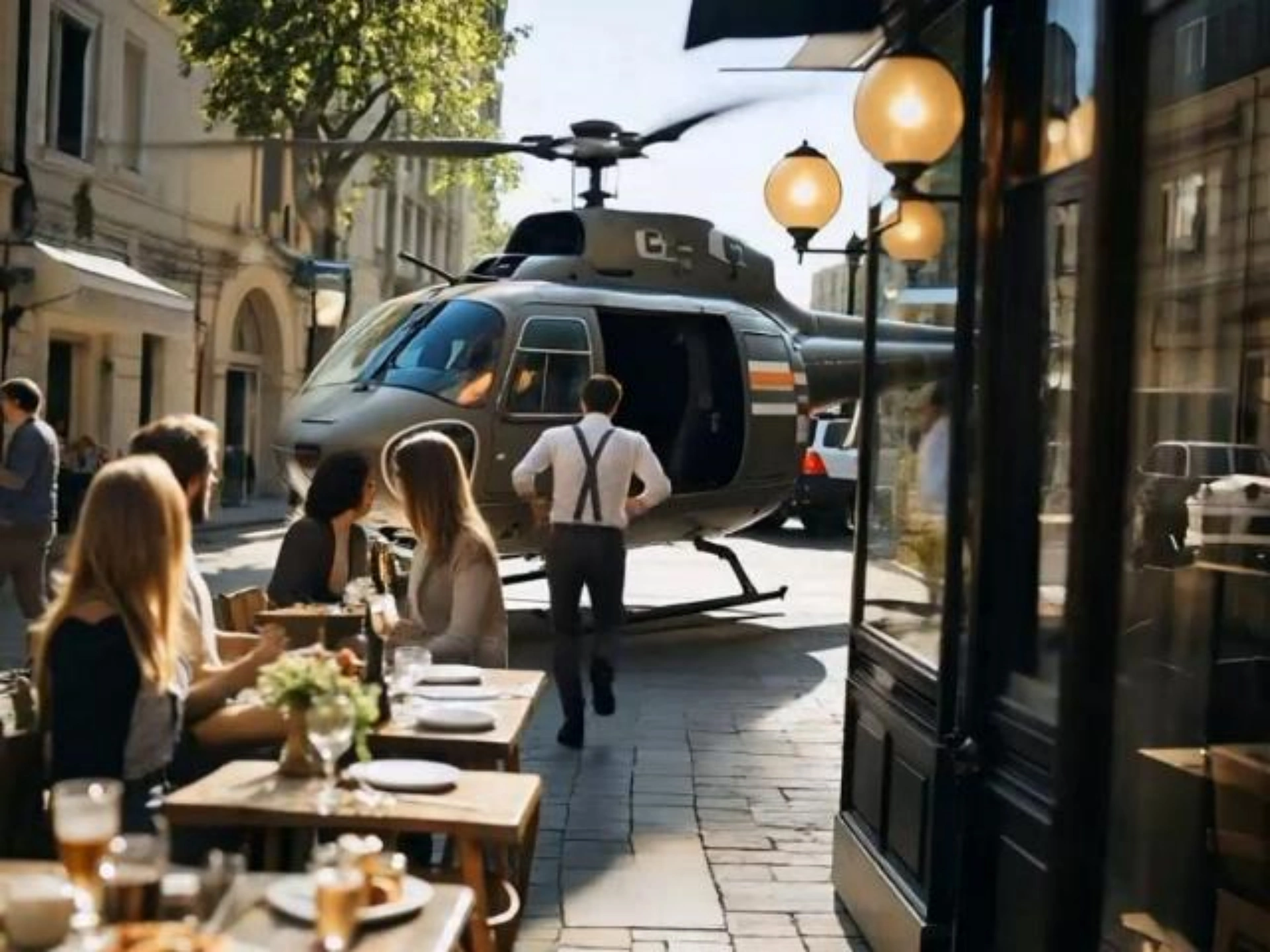 Máy tạo thoát hiểm trực thăng AI